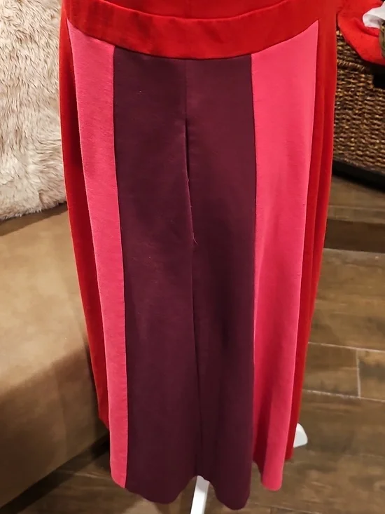 Boden Claudia Colorblock Dress Red/Pink/Aubergine Sz 14R EUC - Picture 7 of 11